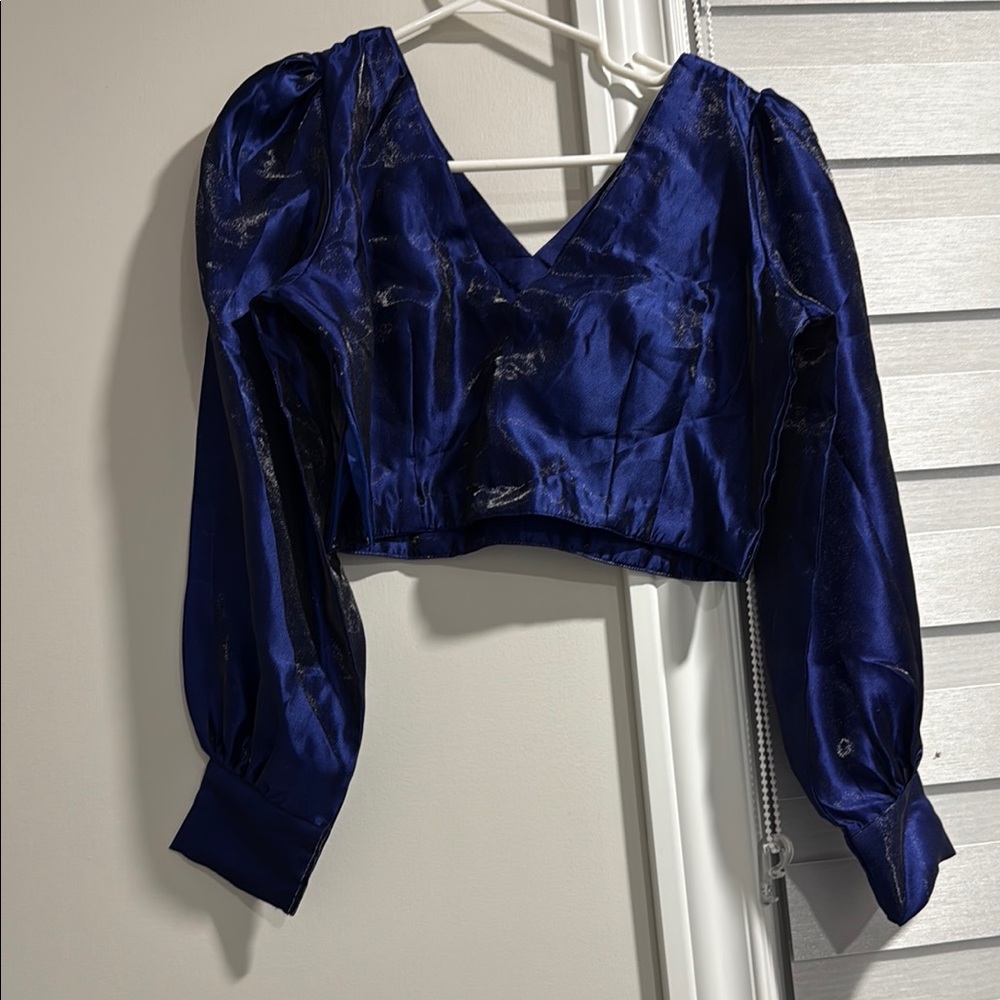 Elegant Blue Women's Top
